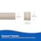 Kenney Mfg Twist & Fit No Tools Spring Tension Shower Curtain Rod, 42-72in, Taupe KN609L/42V1 - alternate 9
